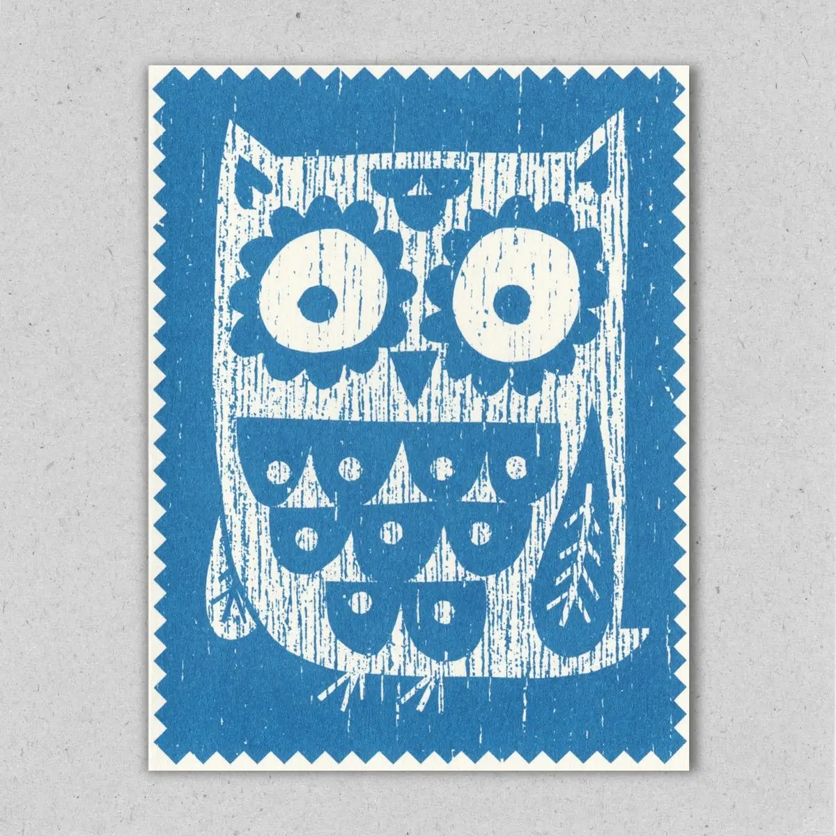Kleine Doppelkarte "Woodland-Eule" von  Lisa Jones Studio