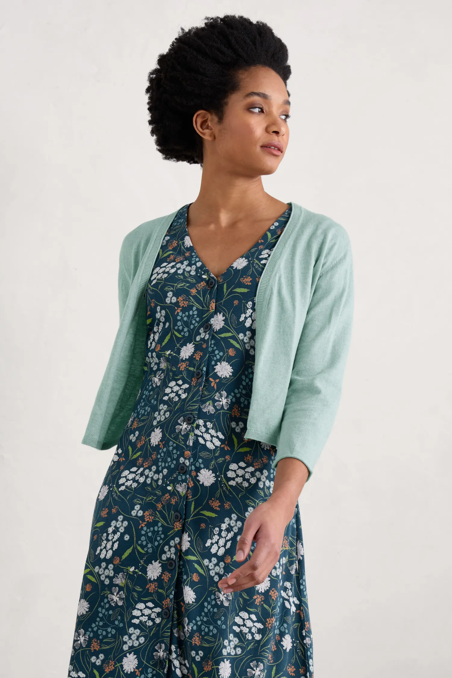 % SEASALT CORNWALL Strickjacke / Cardigan VANESSA Organic Cotton Cardigan, Reflection