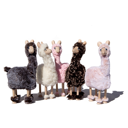 Meier Alpaka, mini, rosa Plüsch, Buche, Höhe ca. 35 cm von Meier Germany 
