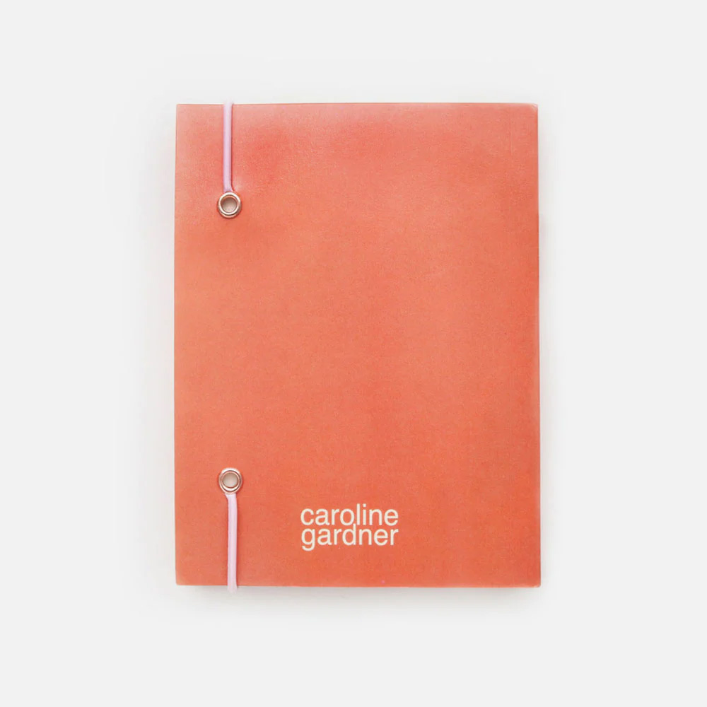 Caroline Gardner Notizbuch A6, Orange Small Chunky Notebook, Außenkante Gold