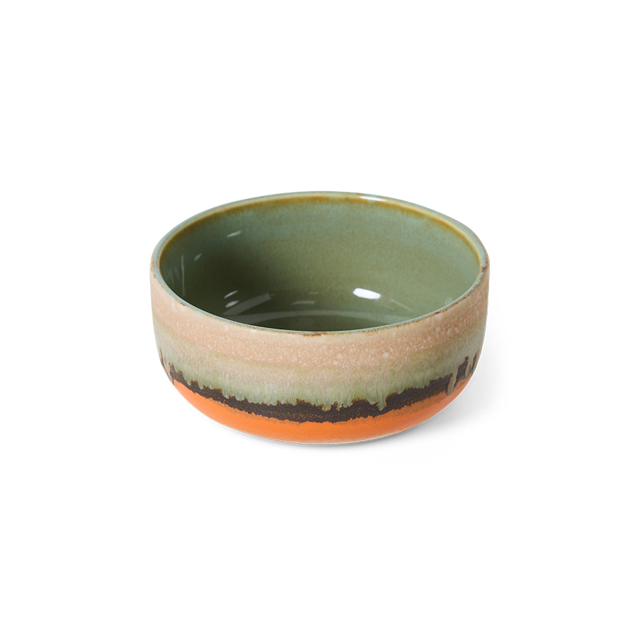 HKliving 70's  bowl, dessert bowl, BURST Siebziger Jahre Geschirr, Keramik, D. ca. 12,5 cm