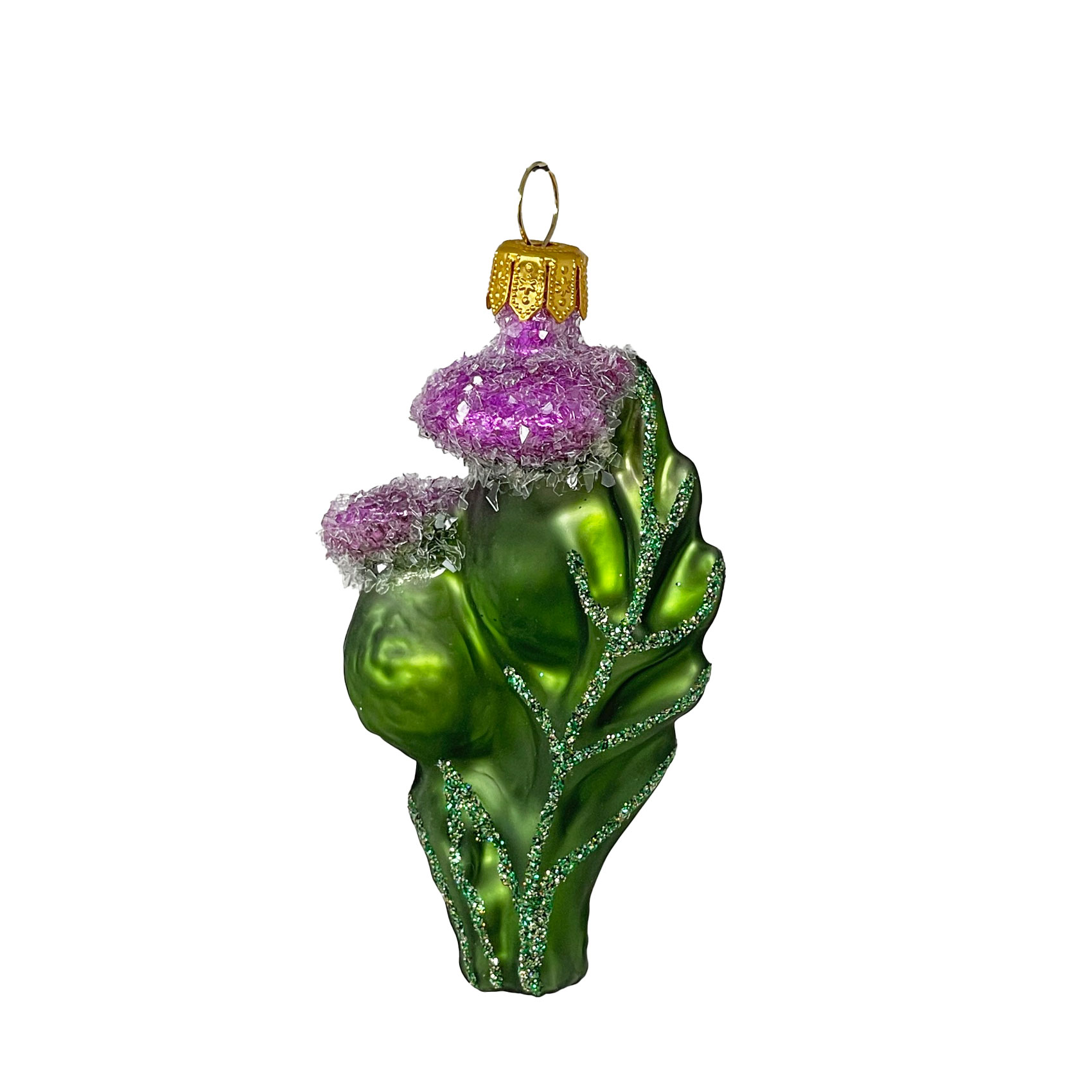 Christbaumkugel Distelblüte ca. cm, Glas , Weihnachtskugel Thistle