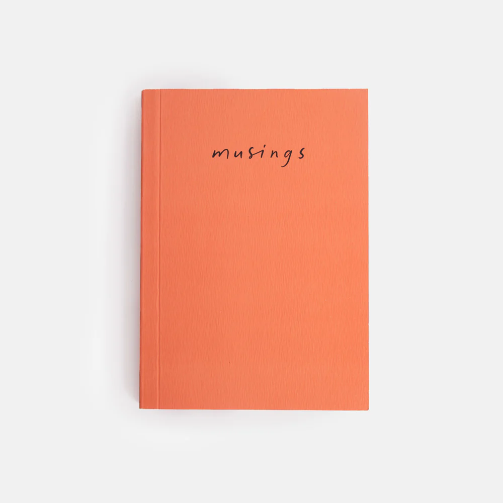 Caroline Gardner Notizbuch, Orange 'Musings' A6 Softback Notebook