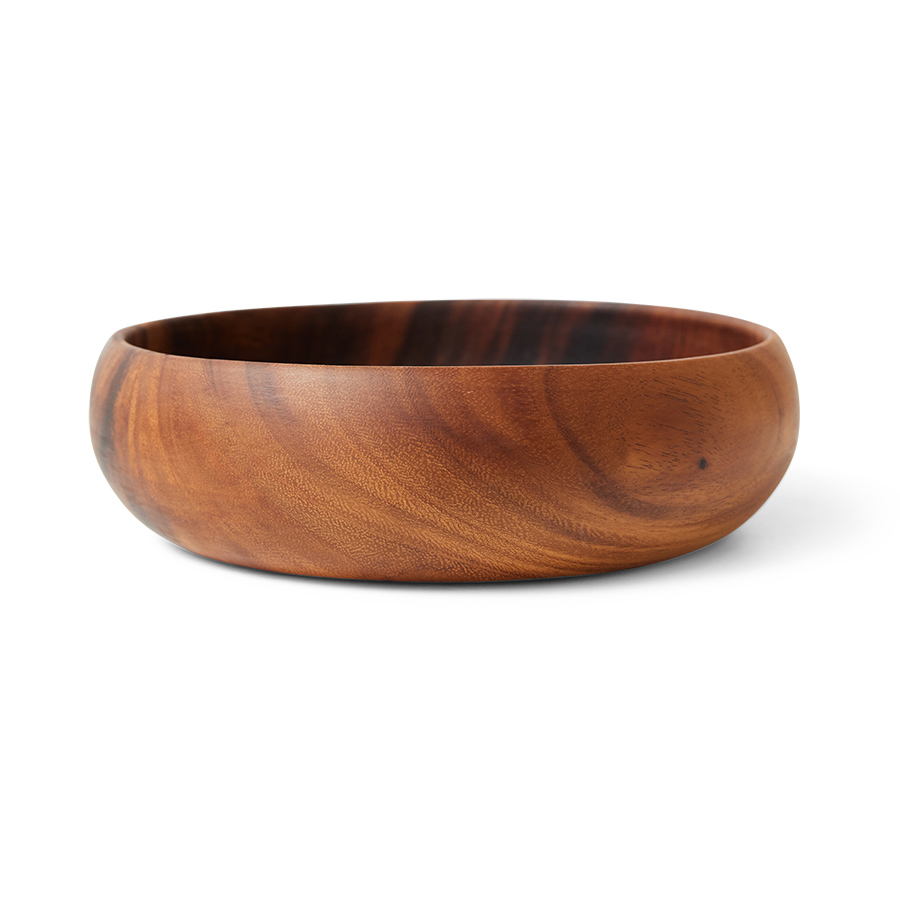 HKliving Holzschale Acacia bowl, D. ca. 25 cm
