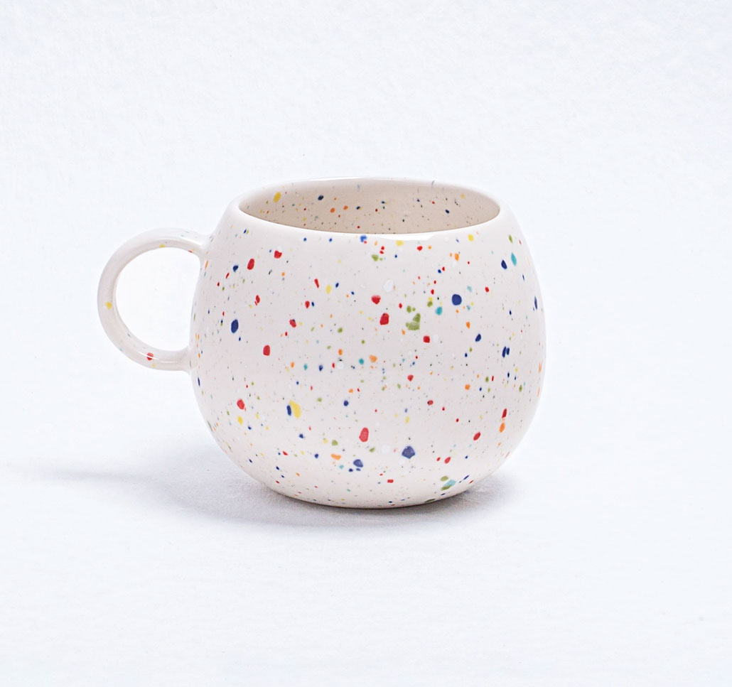 EGG BACK HOME Party-Ball-Tasse, Weiß, 500 ml aus Portugal  