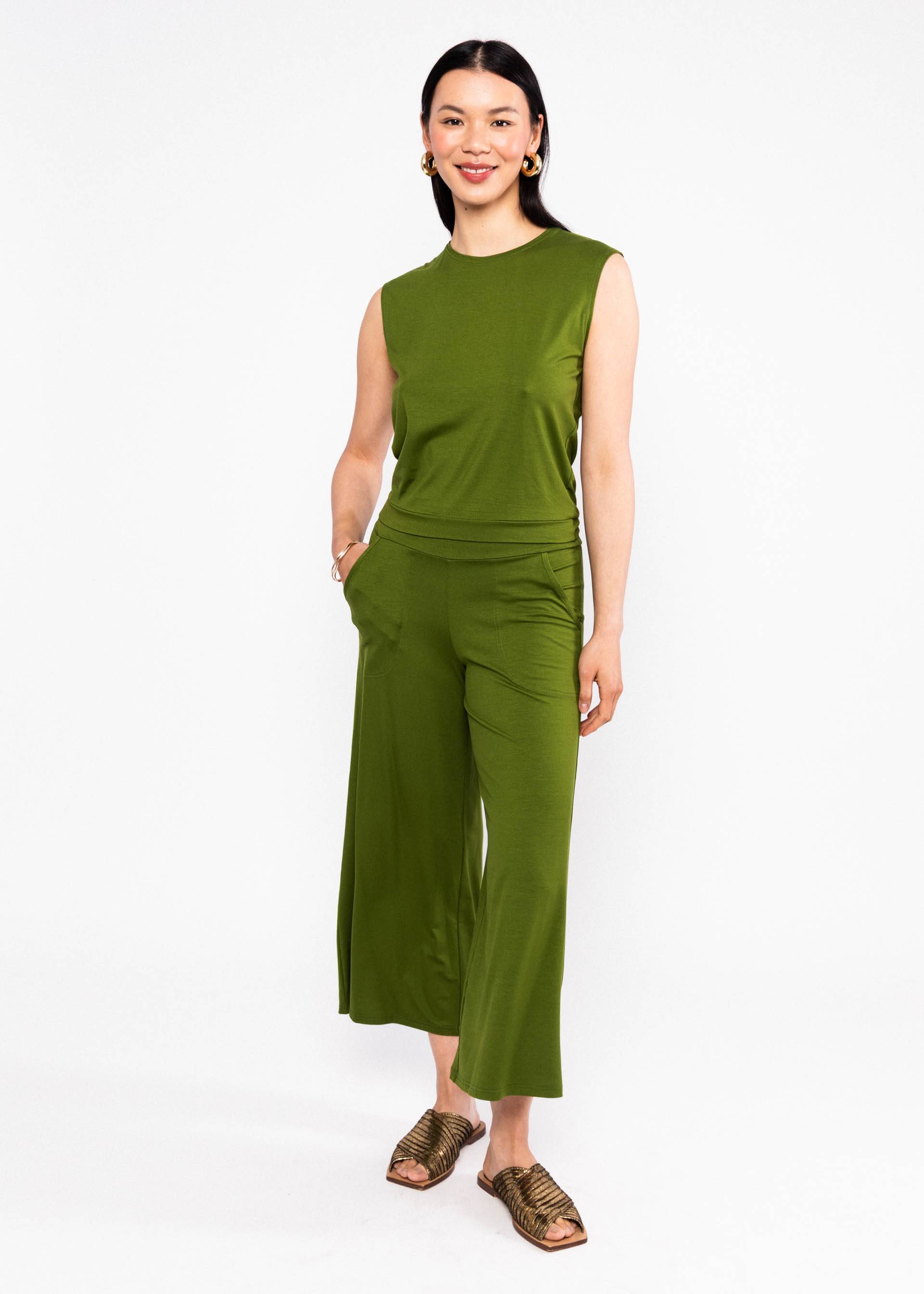 Blutsgeschwister Top Tiny Crew - tropical harmony green