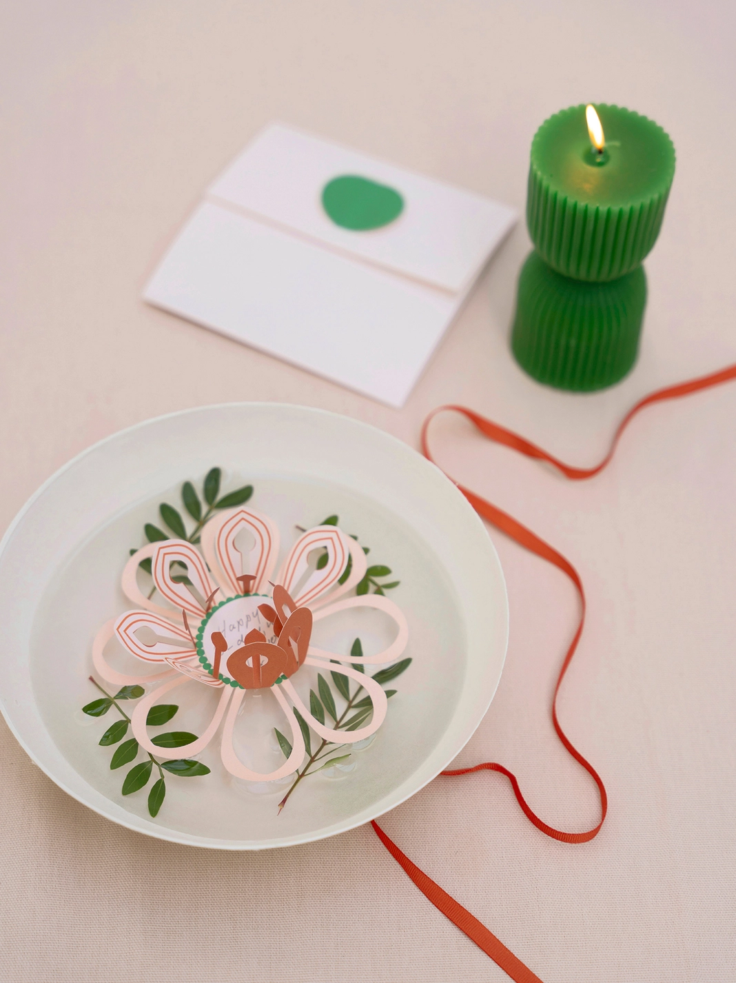 Jurianne Matter MAGISCHE BLUME apricot — FESTLICH, Bastelset  , Magic Flower