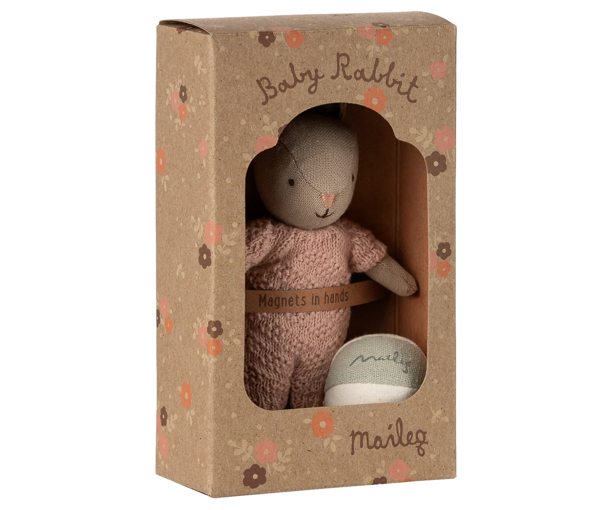Maileg Kaninchen Set, Micro - Sand - Rosa
