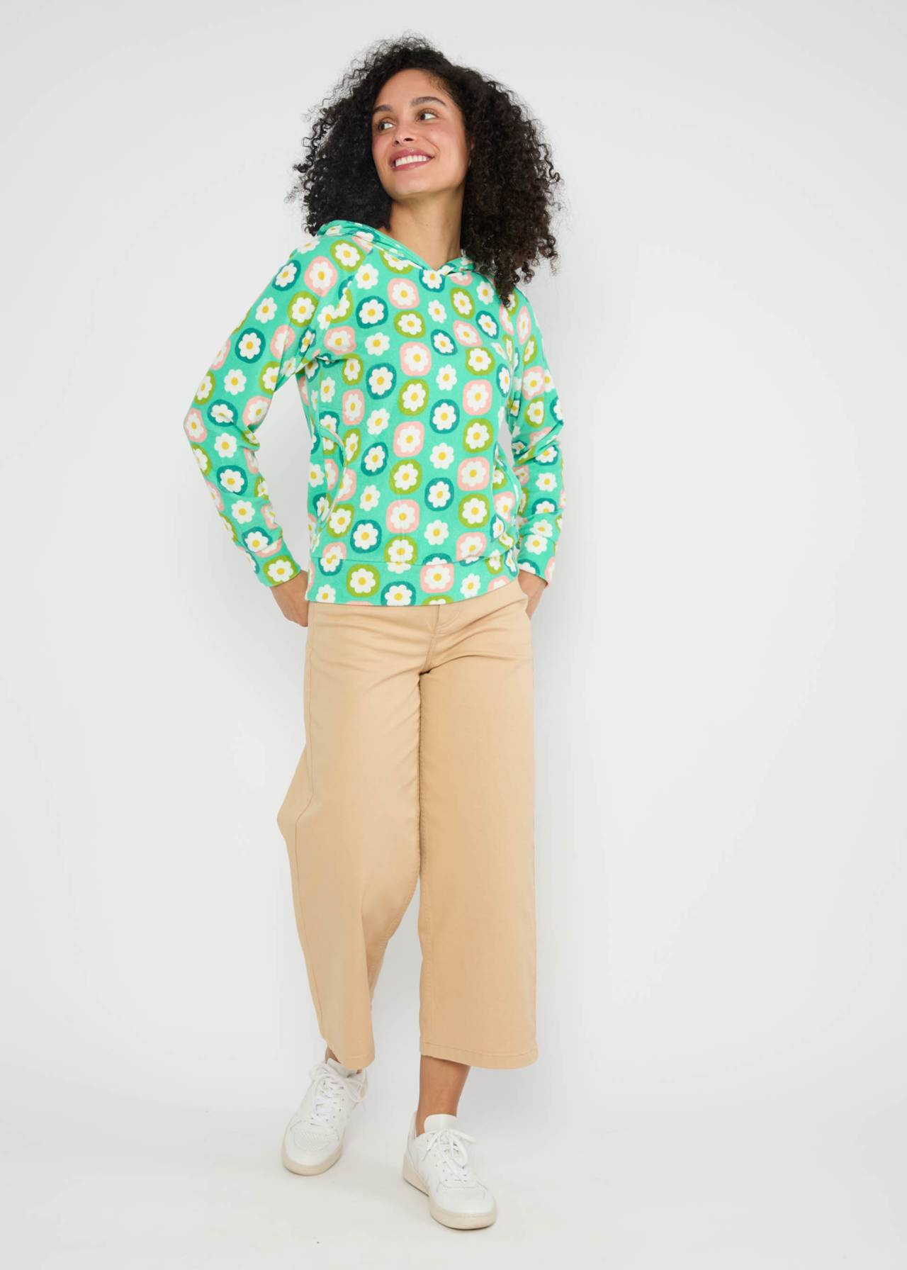 % Blutsgeschwister Hoodie Miracle of Wimbledon - fresh spring blossom, Frottee %