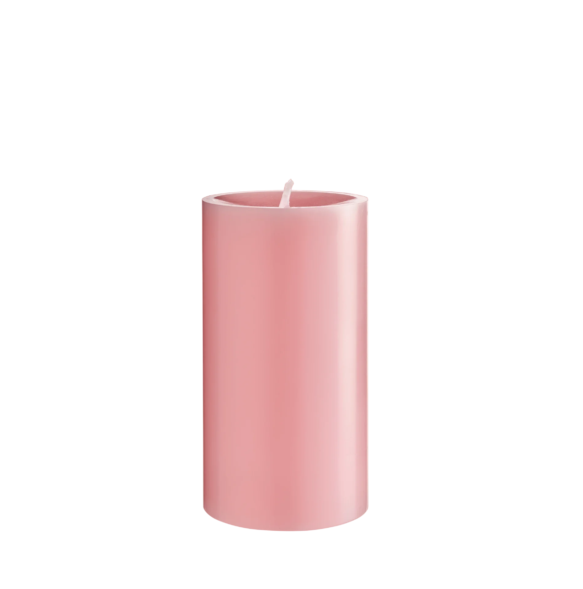 Engels Kerzen, Gegossene Stumpenkerze, D. 8 cm x 15 cm, Farbe: Kirschblüte