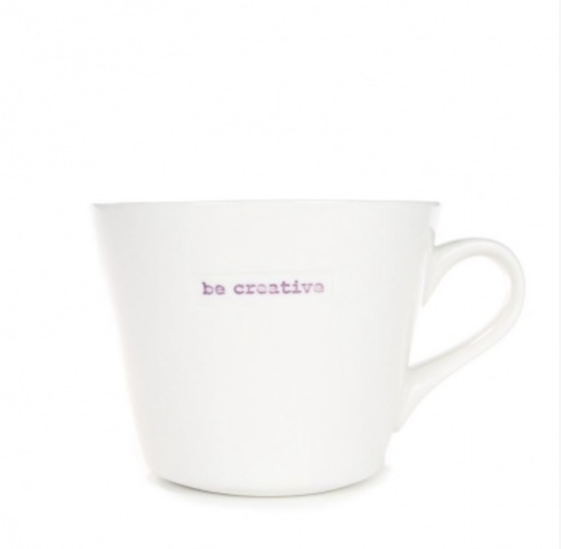 Keith Brymer Jones Bucket Mug "be creative" Tasse 350ml   