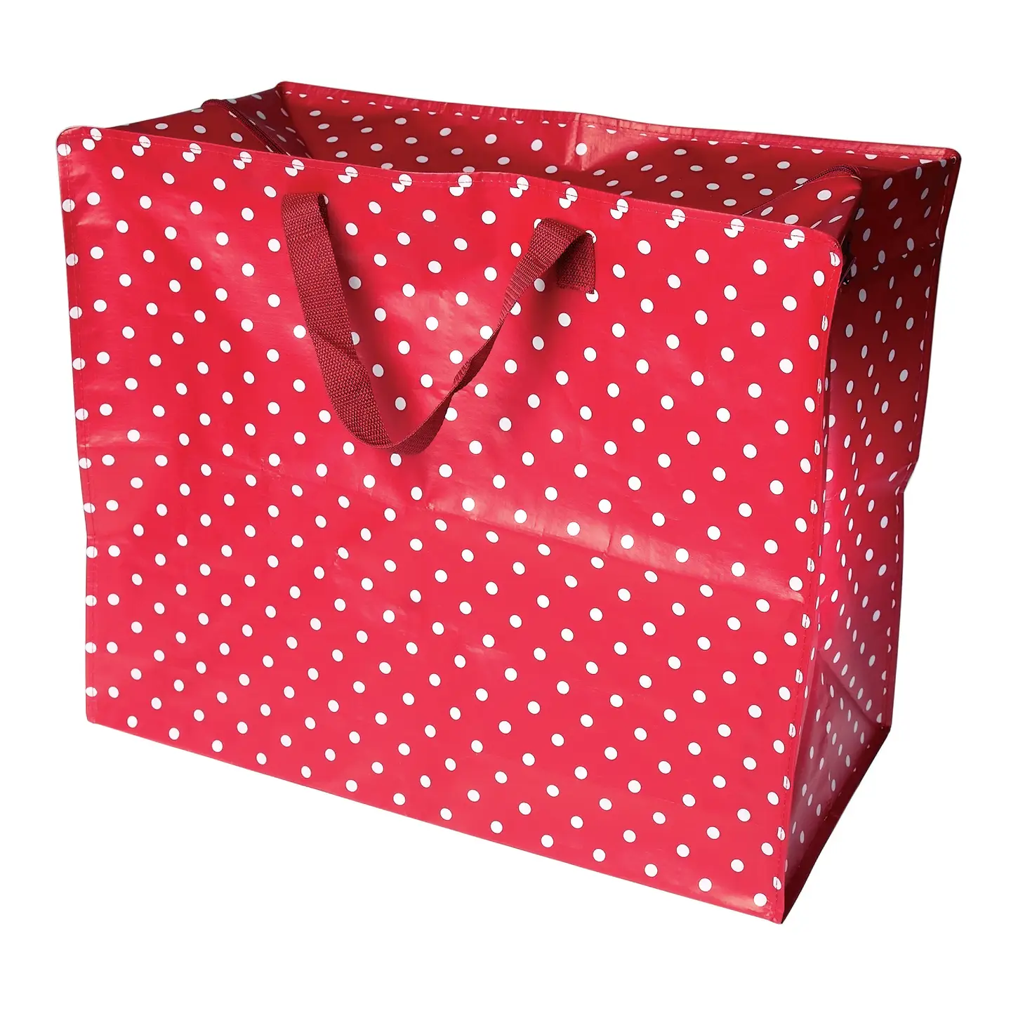 Jumbo-Aufbewahrungstasche - Red Retrospot, ca. 58 x 28 x 48 cm