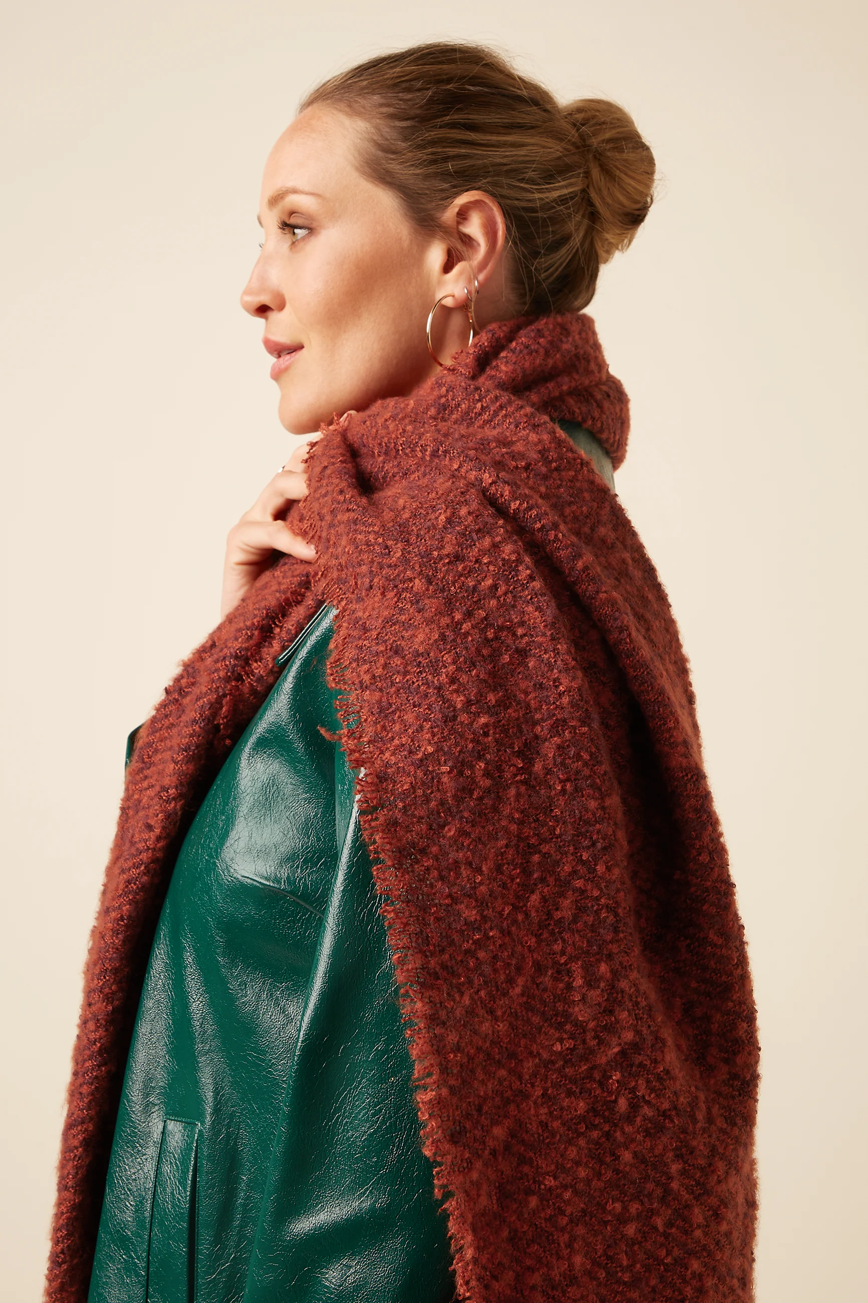 King Louie Schal Boucle Scarf, Farbe Porto Red