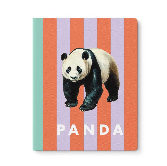 OH DEER Schreibheft Stripe Panda A4 Striped Panda Exercise Book, Streifen