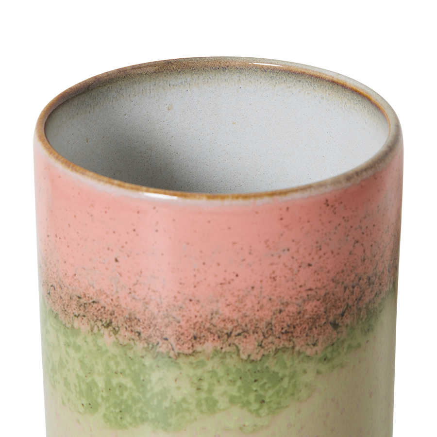 HKliving 70's Vorratsdose GLAZE, storage jar, D. 11 cm, Höhe 22,5 cm