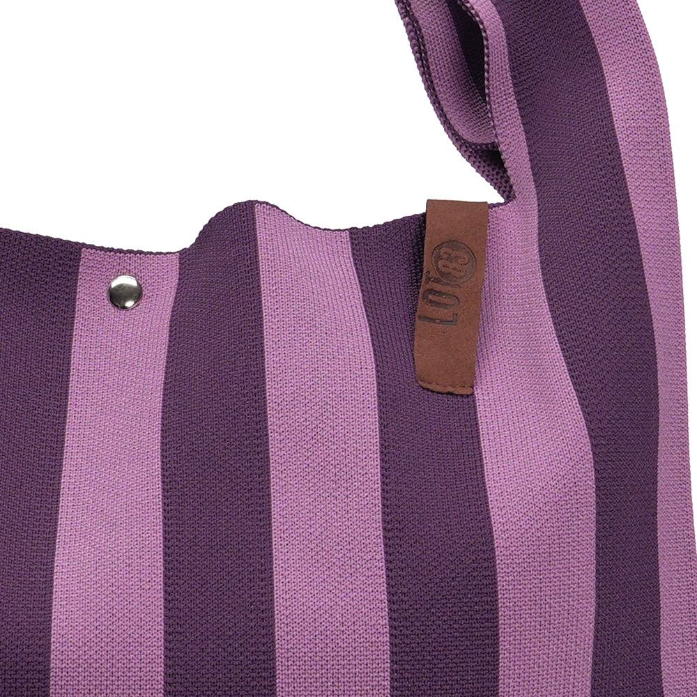 LOT83 Shopper Lois 124, Streifen Violett, ca.  45 x 35 cm