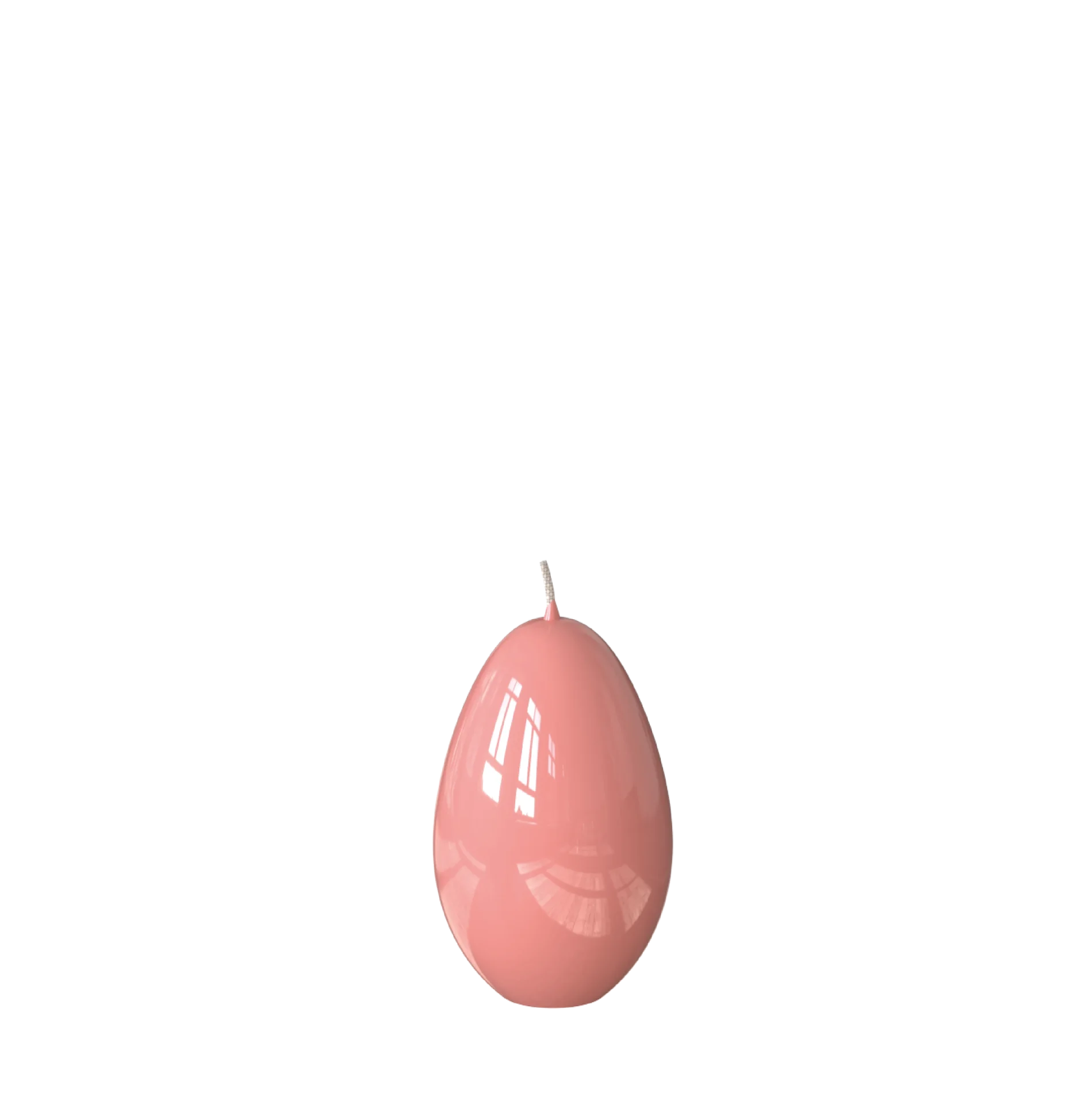 Engels Kerzen Eierkerze gelackt,  Höhe ca. Ø6 H9 cm, Farbe: Kirschblüte