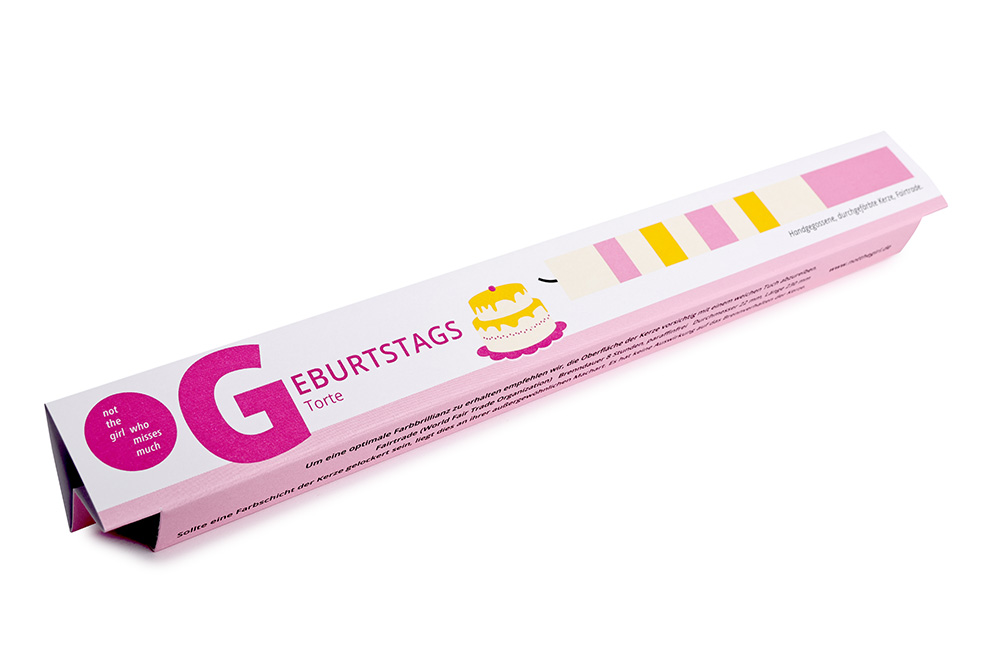 KERZE GEBURTSTAGSTORTE von not the girl who misses much , Stabkerze   