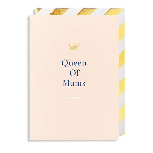 Grußkarte - Charm" Queen of Mums", Muttertag 