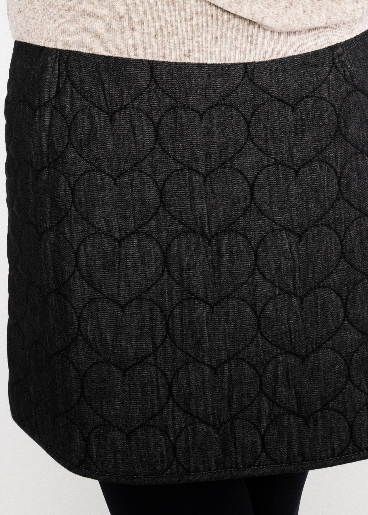 Blutsgeschwister Jeansrock Solène, black rider