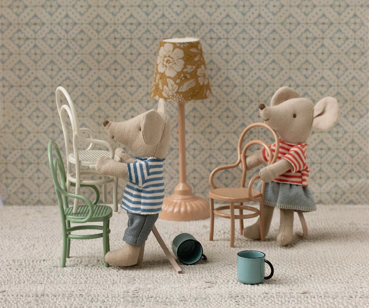 Maileg Vintage Stuhl, Maus - Dunkles Powder