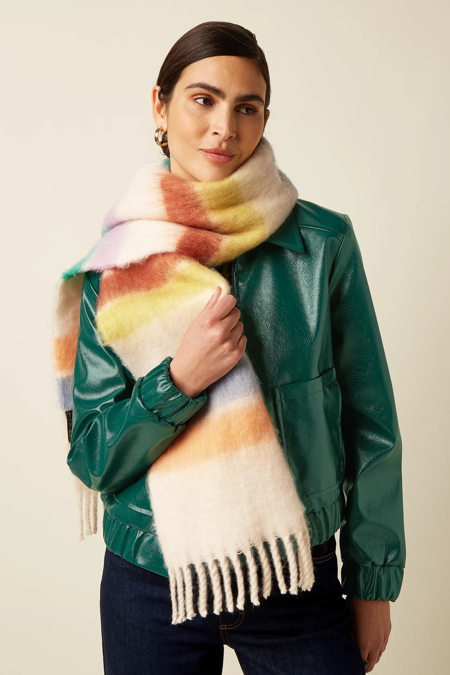 King Louie Schal Striped Scarf, Farbe Multi Color