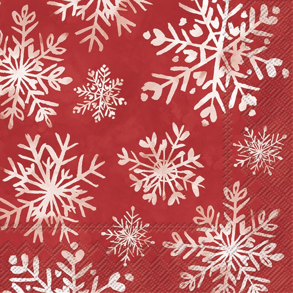 Papierservietten CHRIS red   , 33 x 33 cm , Weihnachten