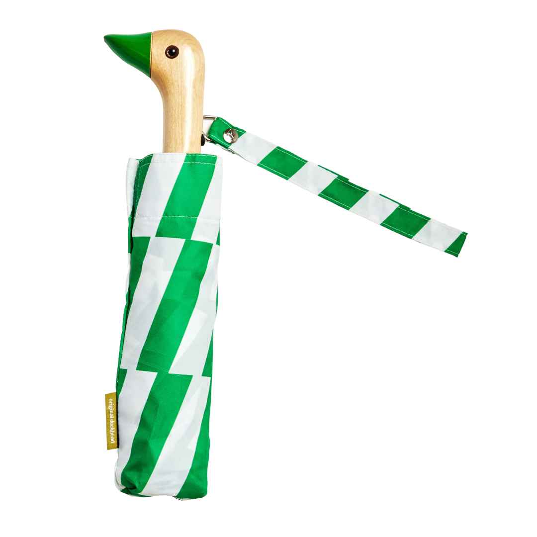 Regenschirm Original Duckhead KELLY BARS , Grün,  Compact Duck Umbrella 