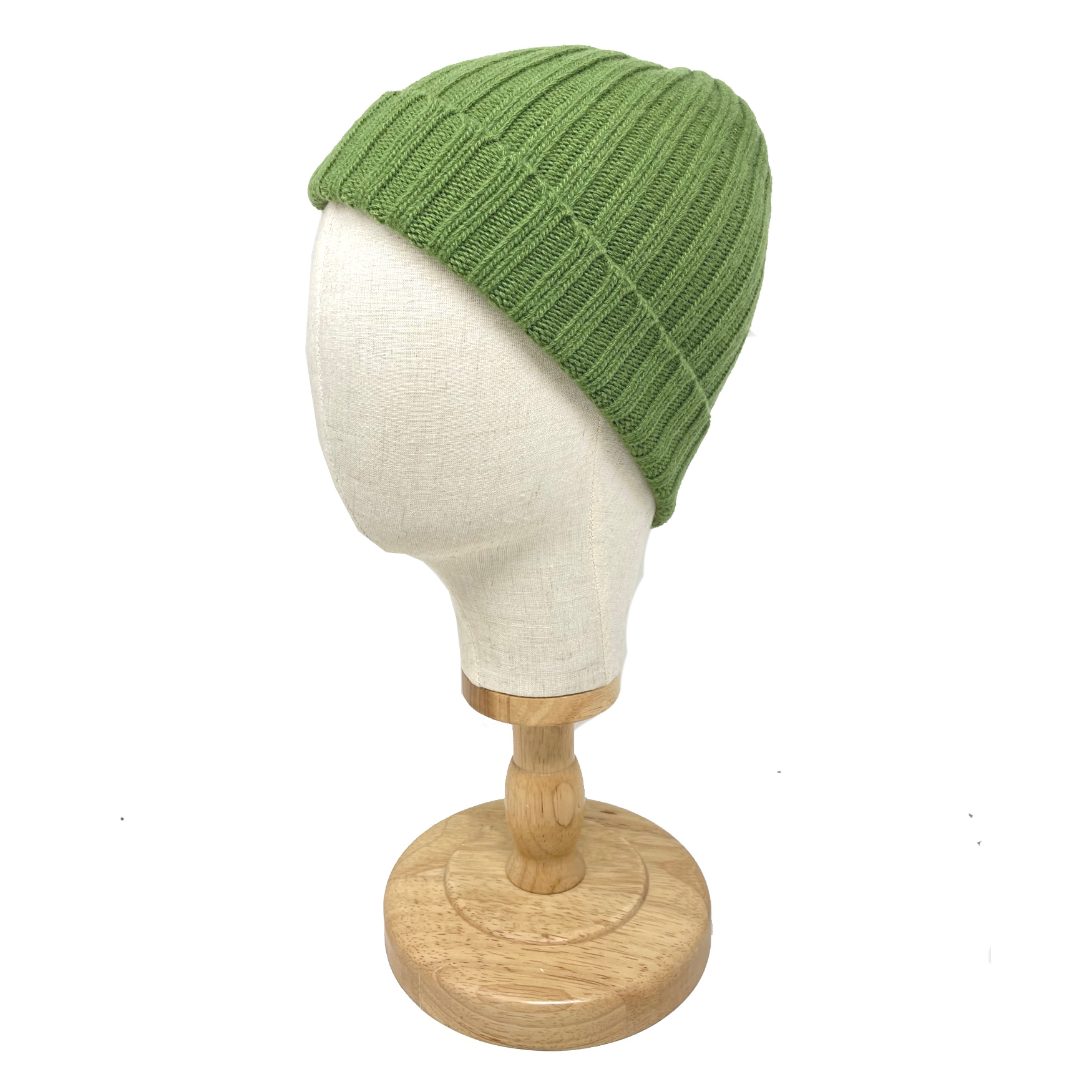 McKernan Mütze "CHUNKY RIB HAT" fern, Wollmütze, 100% Wolle, sehr weich!  