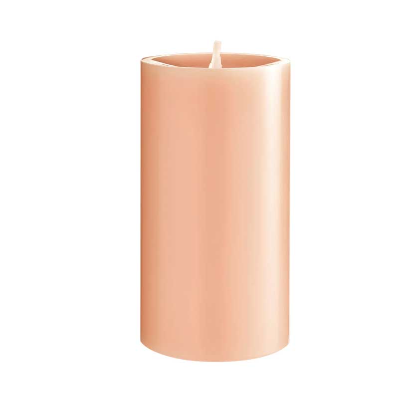 Engels Kerzen, Gegossene Stumpenkerze, D. 8 cm x 15 cm, Farbe: Hortensie