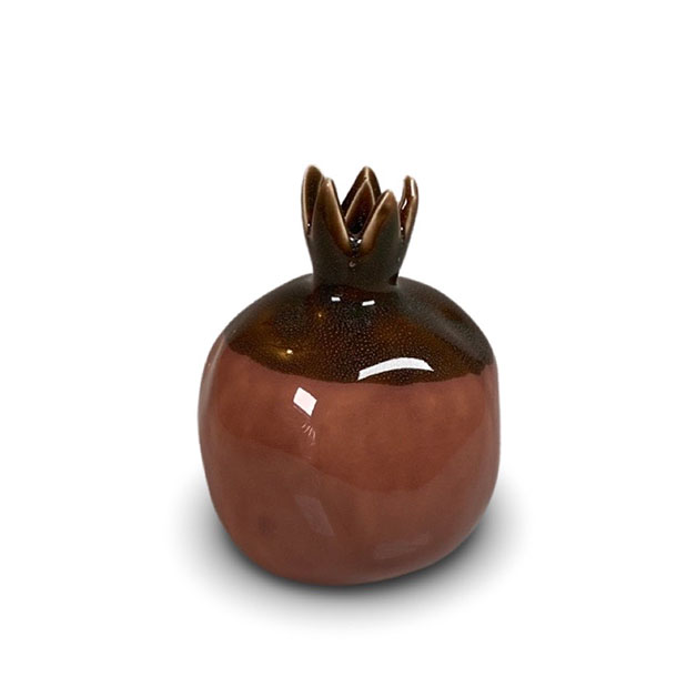 Granatapfel Vase terra, Keramik, Small, ca. 9 x 11 cm