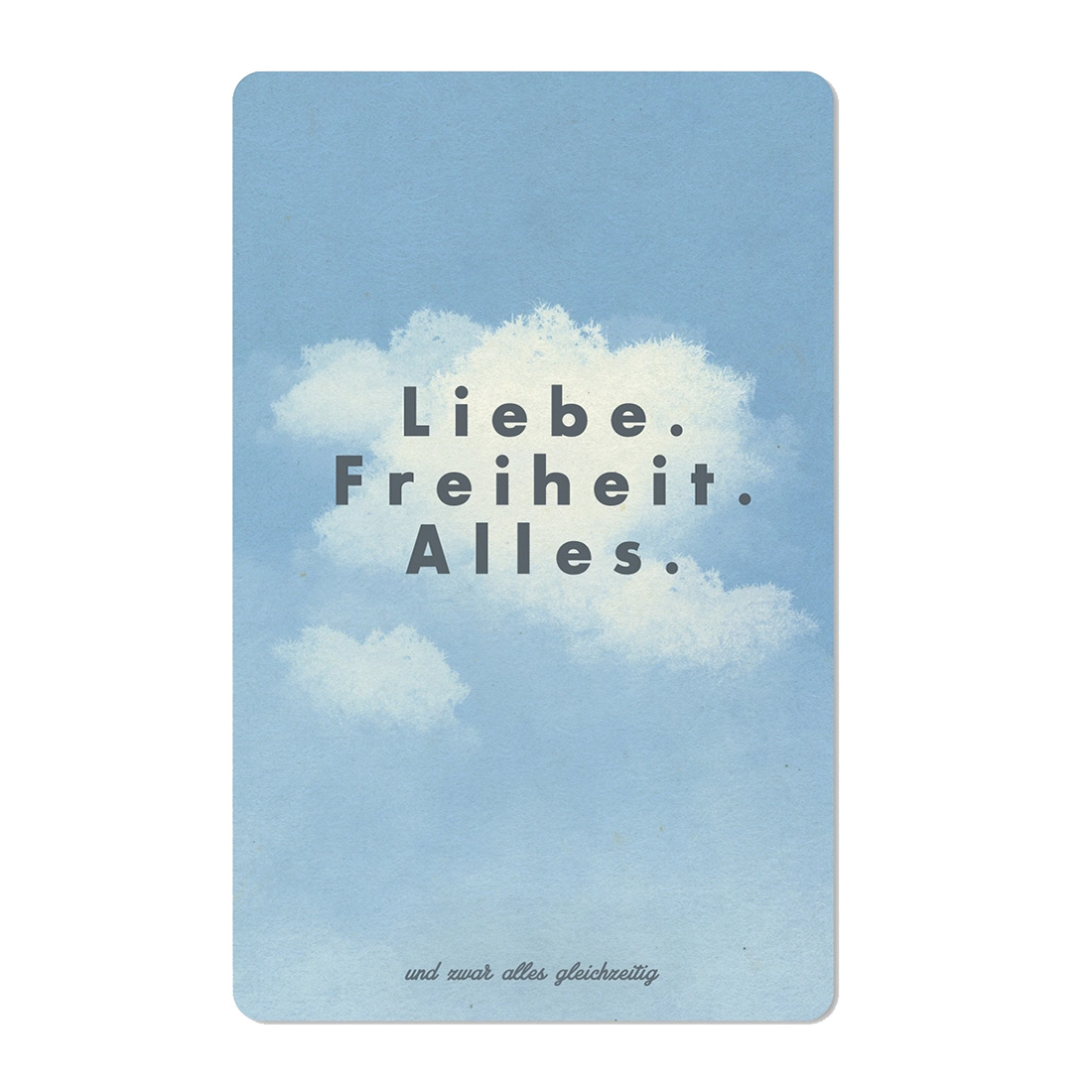 Lunacard Postkarte Liebe & Freiheit , Geburtstag  