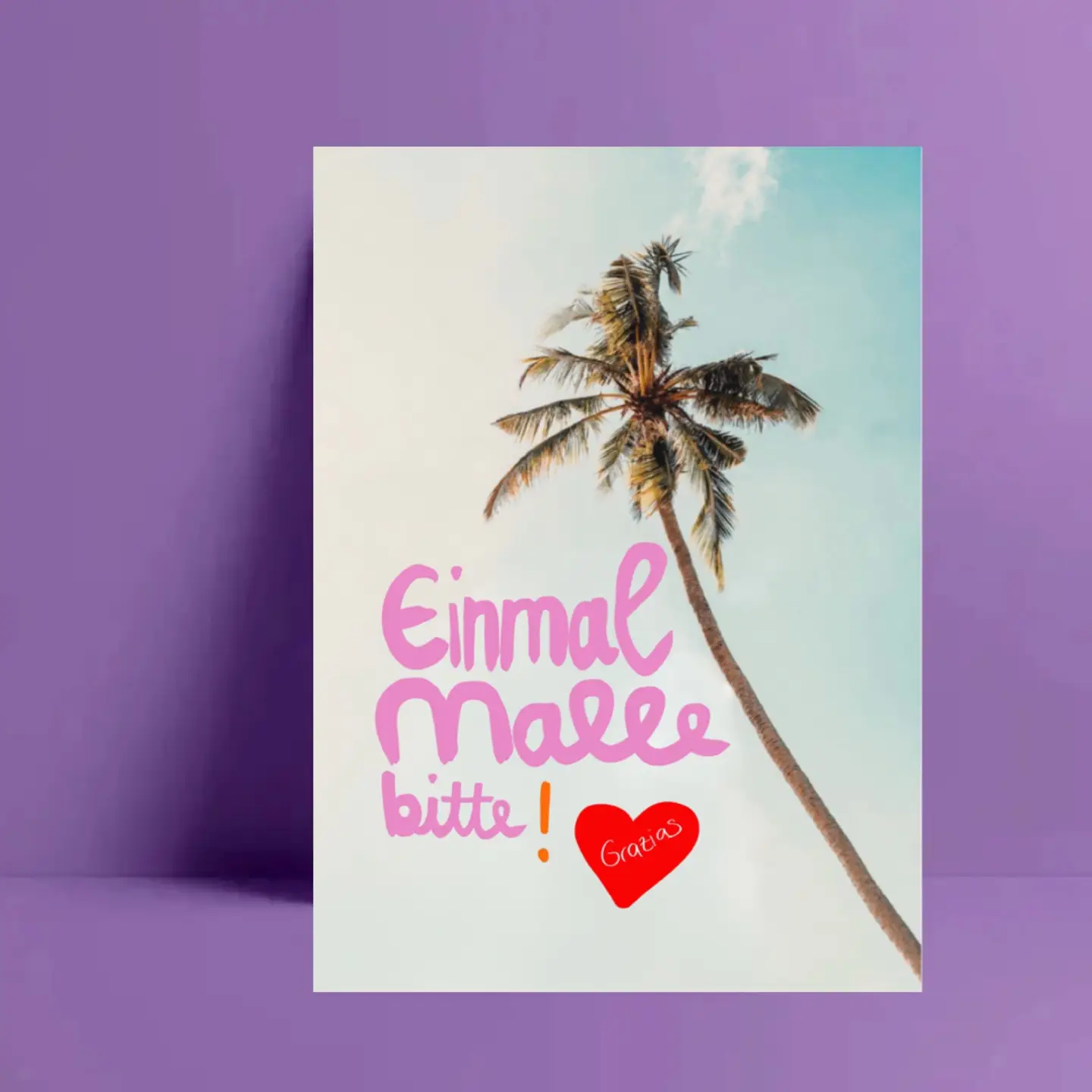 Postkarte * Einmal Malle bitte * Grazias  von Ute Arnold    