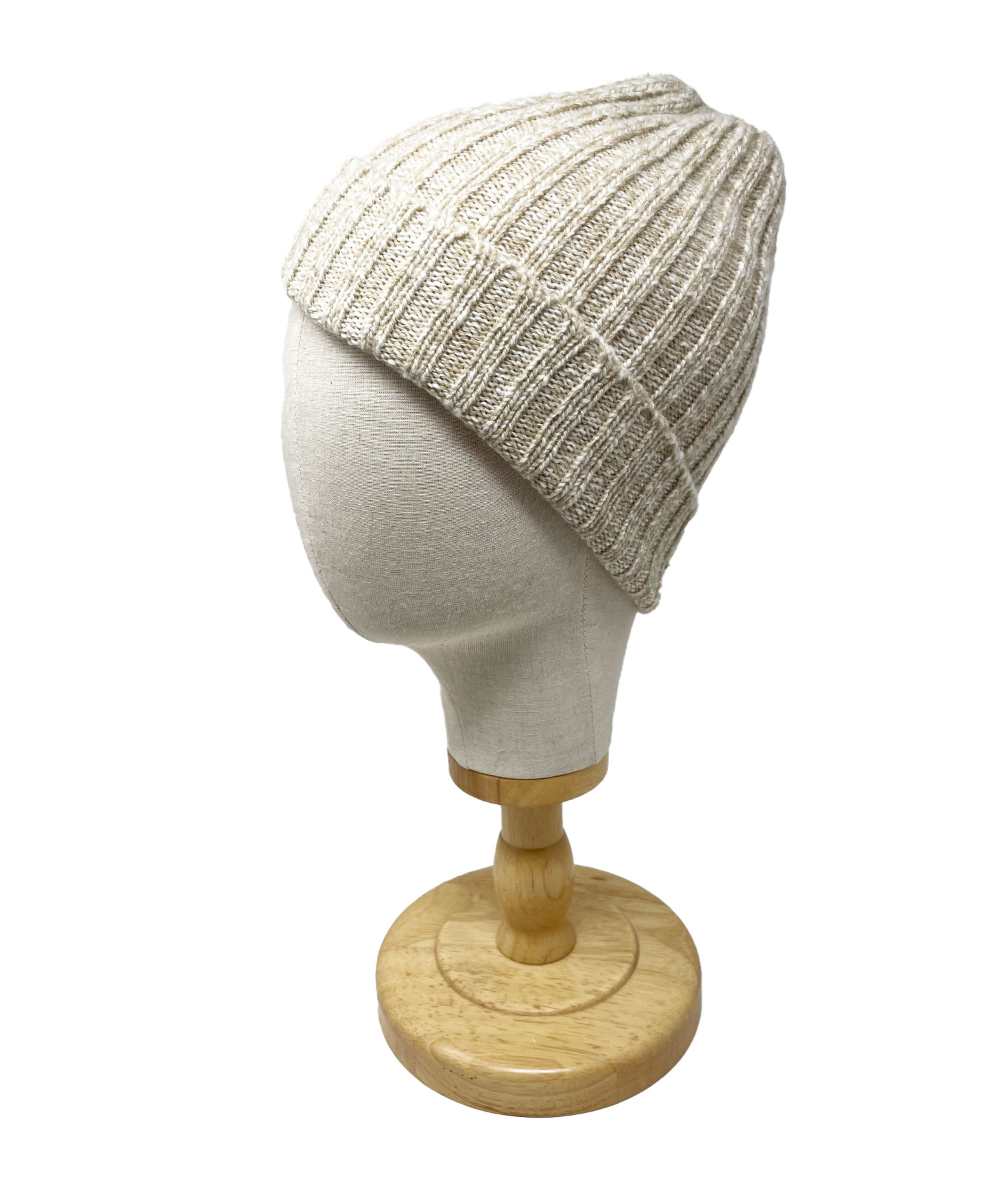 McKernan Mütze "MELANGE RIB  HAT" CARAMEL, Wollmütze, 100% Wolle   