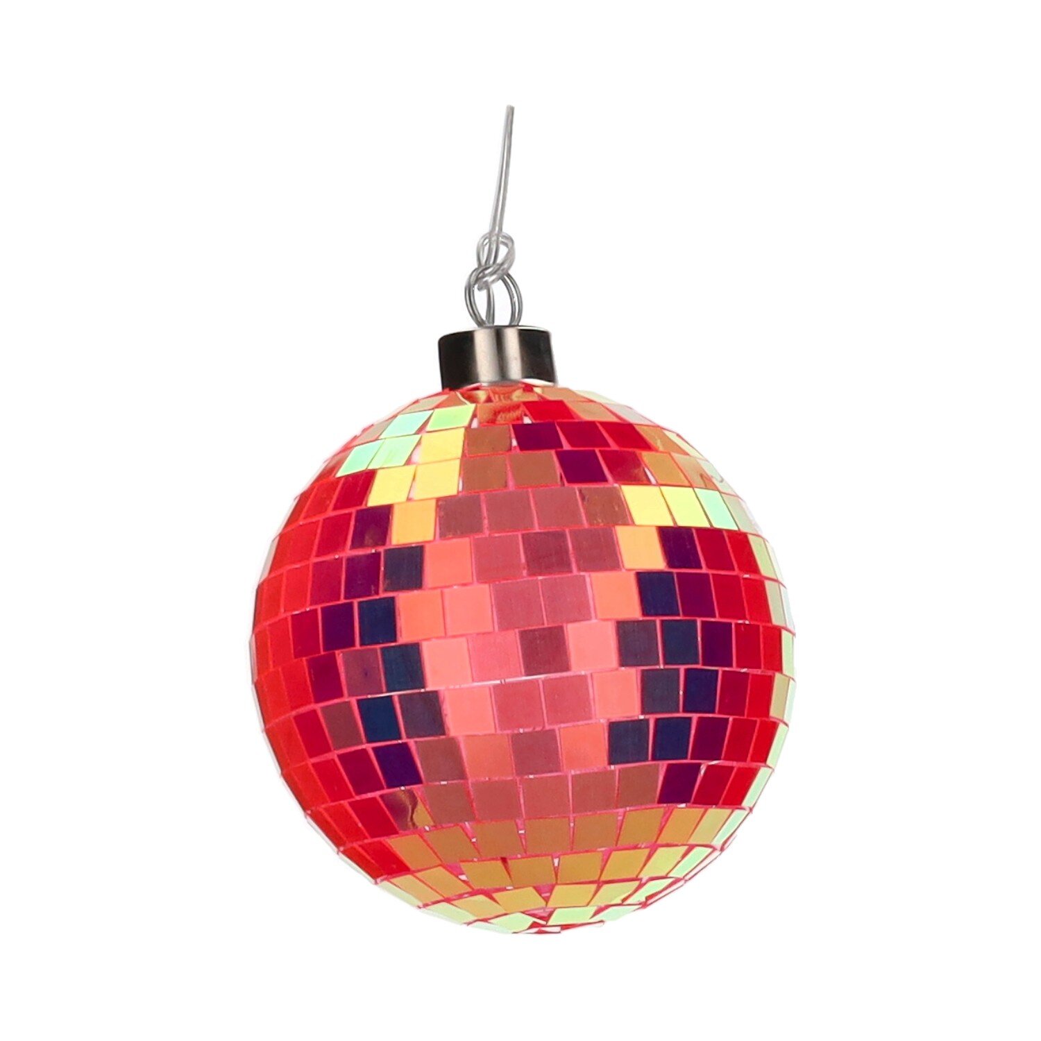 % Disco, LED-Kugel, 10cm, neon orange , Diskokugel