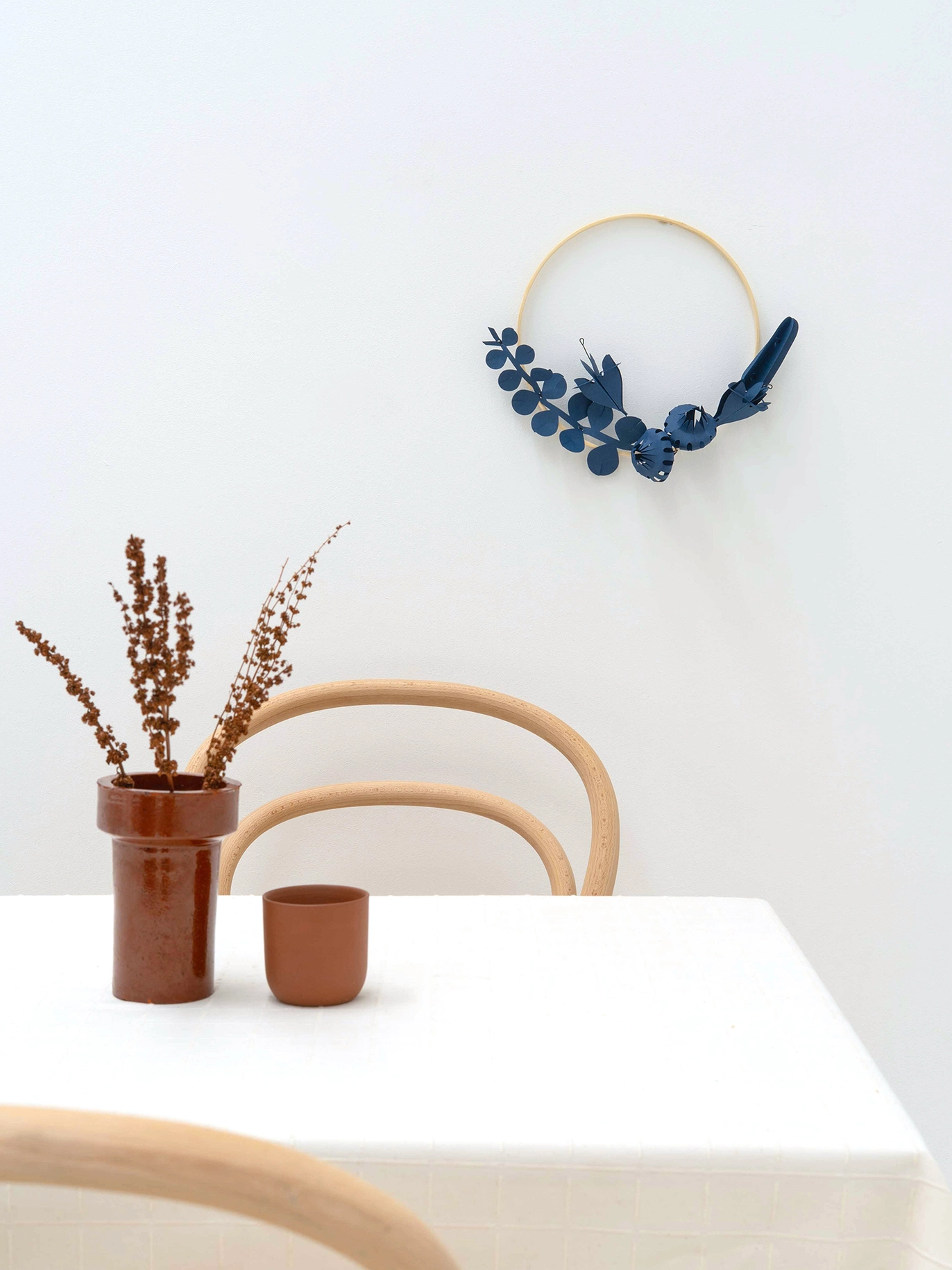 Jurianne Matter FIELD flowers DUSK BLUE small , Bastelset, Papierblumen , 6 Stück