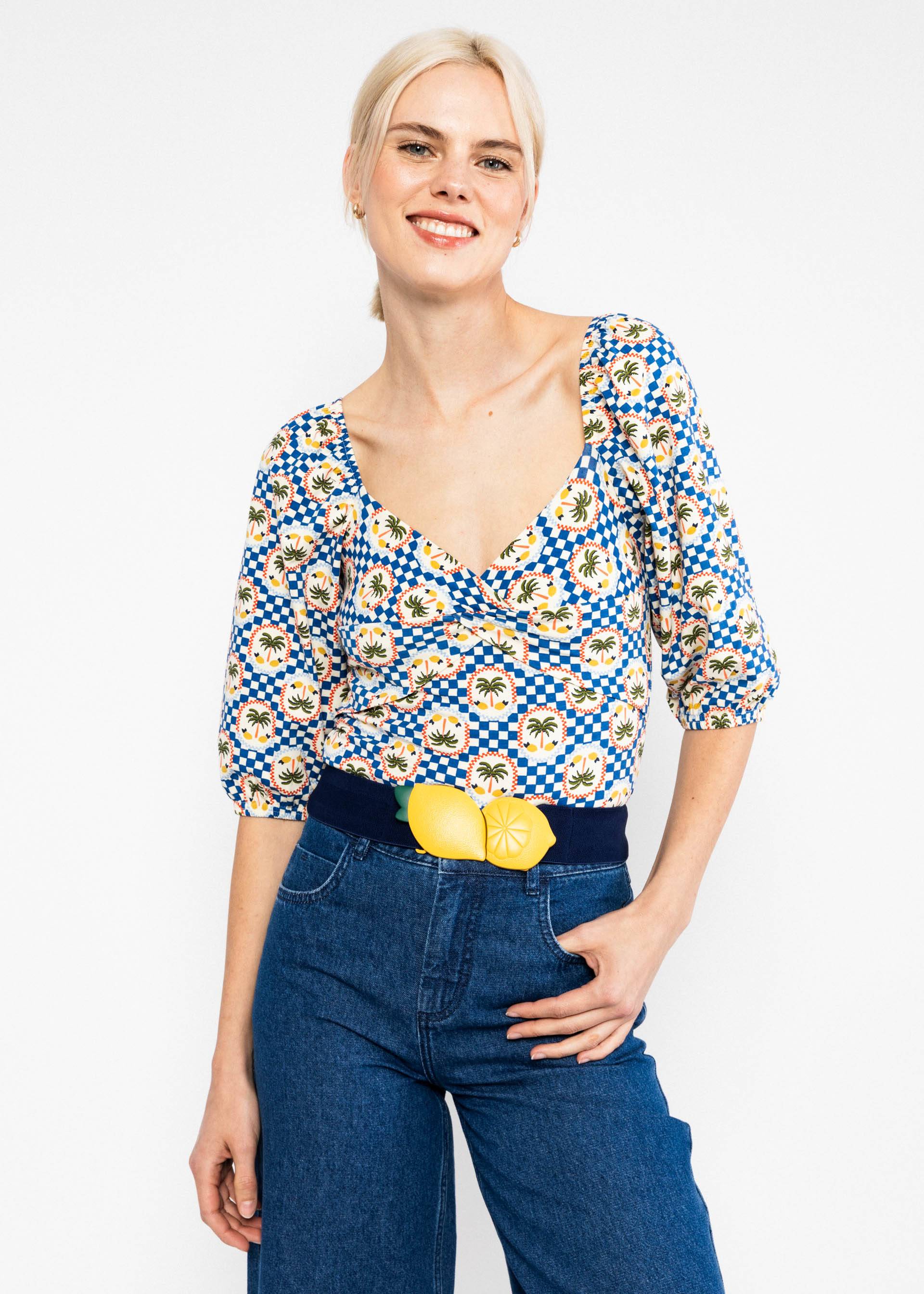 Blutsgeschwister  Taillengürtel Limonello Love - blue belt, Zitronen, Gürtel