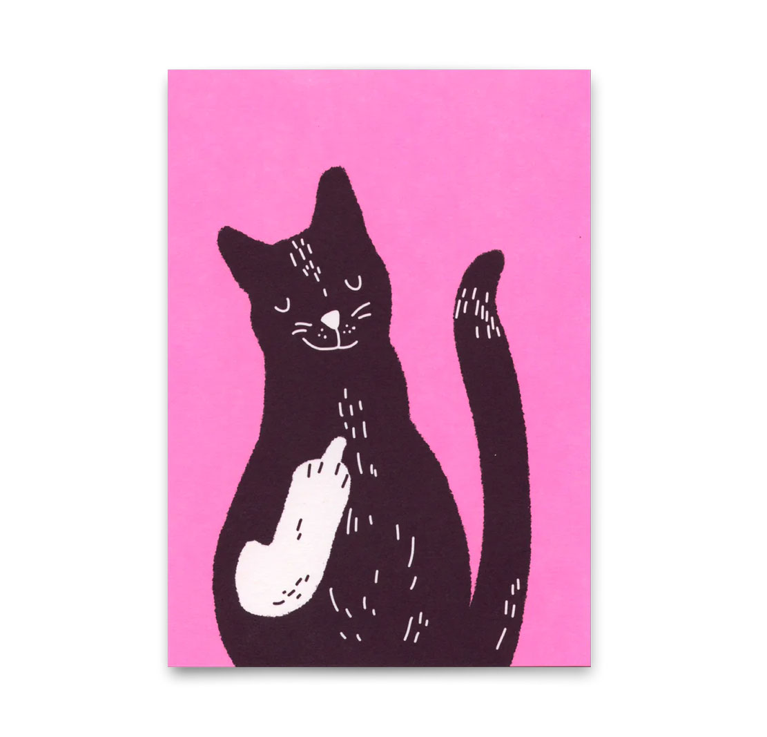 Postkarte "Meow you" | Lustige Karte mit Katzen-Motiv von Deli Cards
