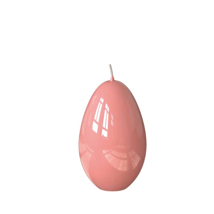 Engels Kerzen Eierkerze gelackt,  Höhe ca. Ø6 H9 cm, Farbe: Kirschblüte