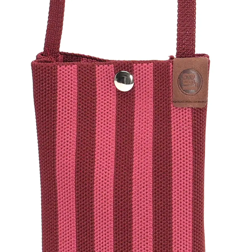 LOT83 Handytasche CHARLIE 32, Streifen Bordeaux