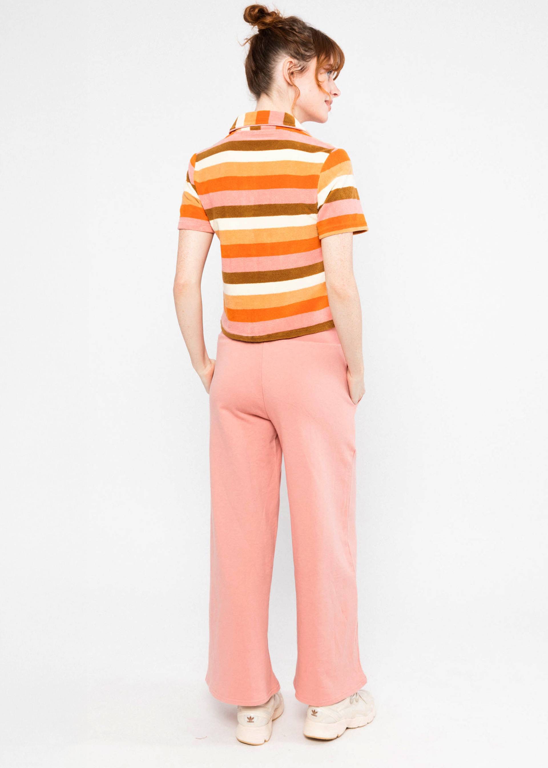 Blutsgeschwister Sweathose Treasure Trunks - happy beach palms pink