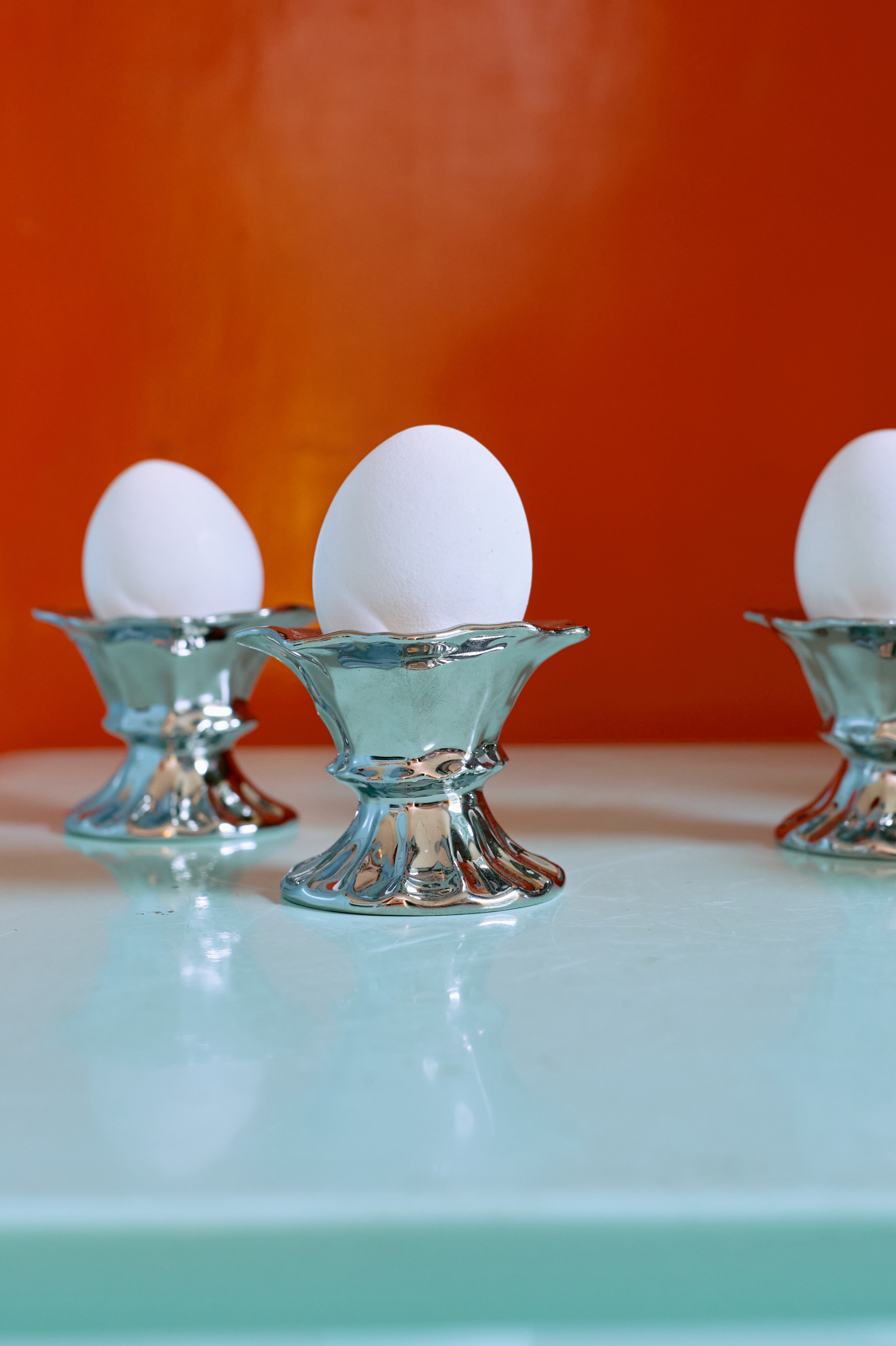 HKliving 70's New classics: egg cups, Eierbecher, 4er Set