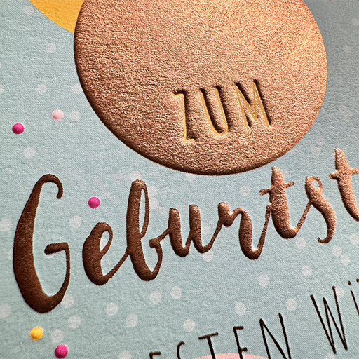 Doppelkarte Zum Geburtstag die besten Wünsche