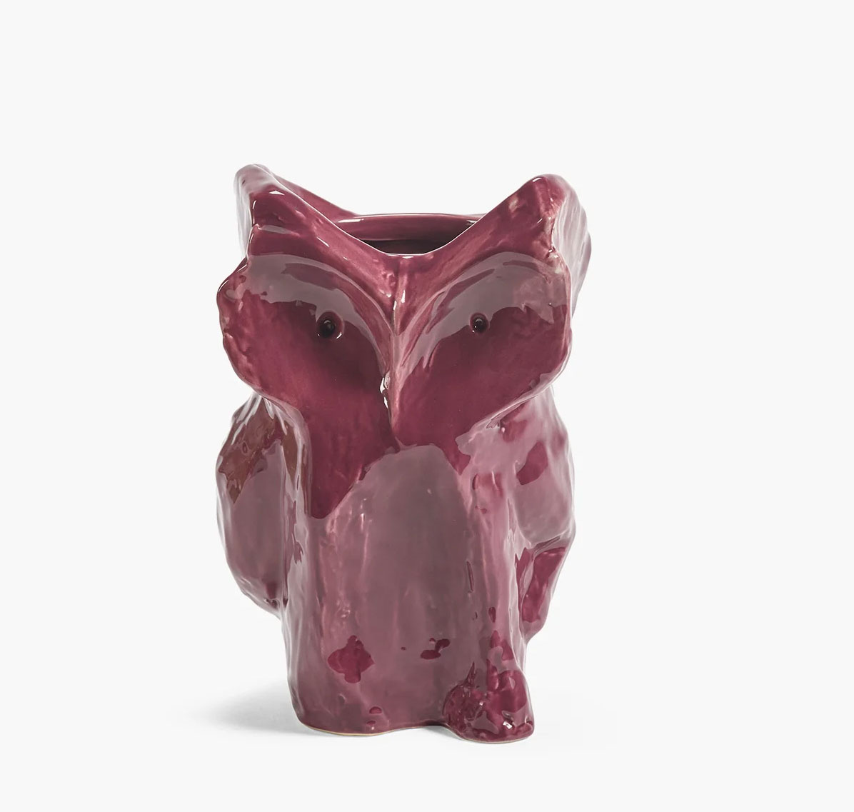 Eule Vase S aubergine After Midnight, Kollektion Midnight creatures von Marni, Höhe ca. 23 cm