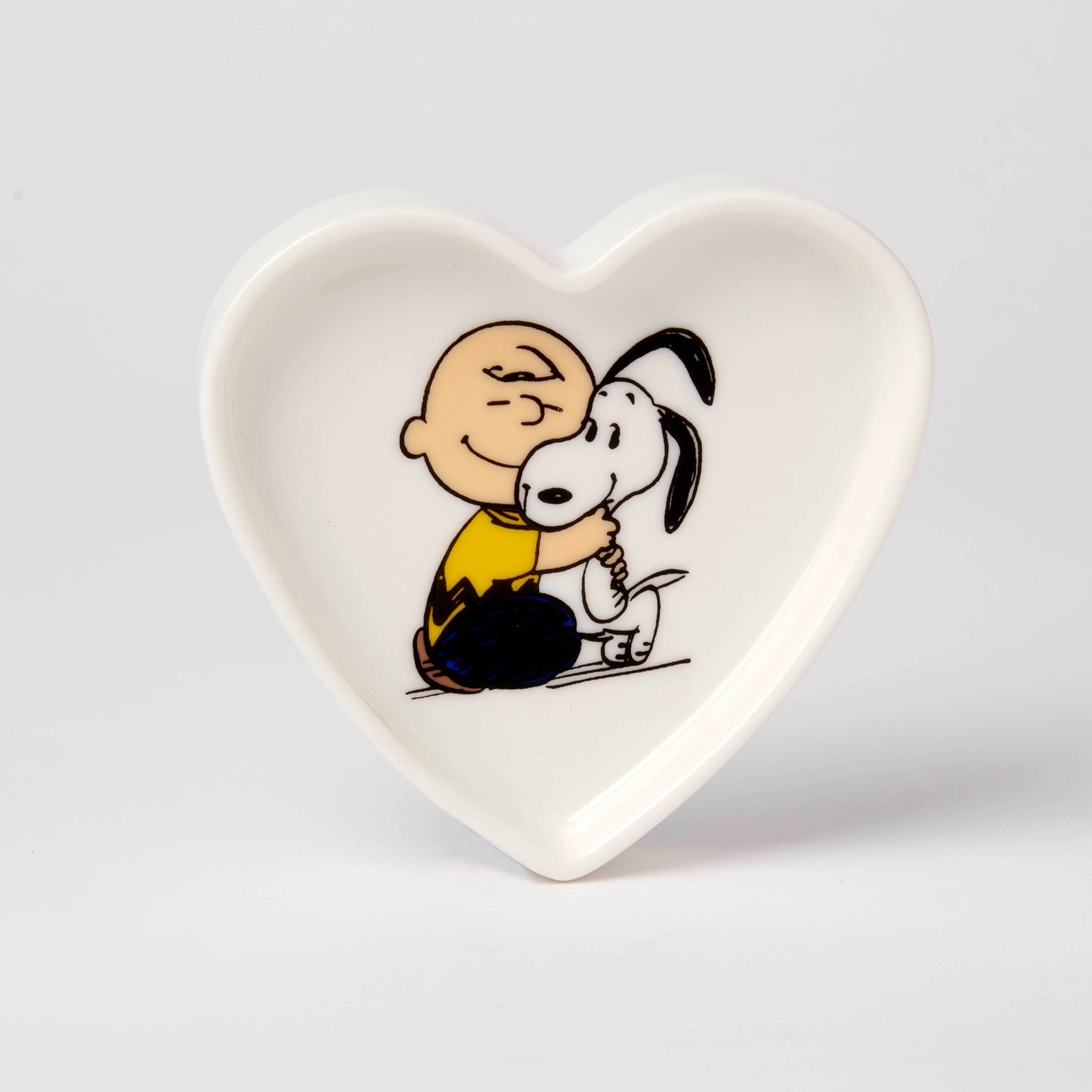 The Peanuts kleine Schale SNOOPY Happiness is a warm puppy, D. ca. 10 cm, weiß , Charly Brown & Snoopy