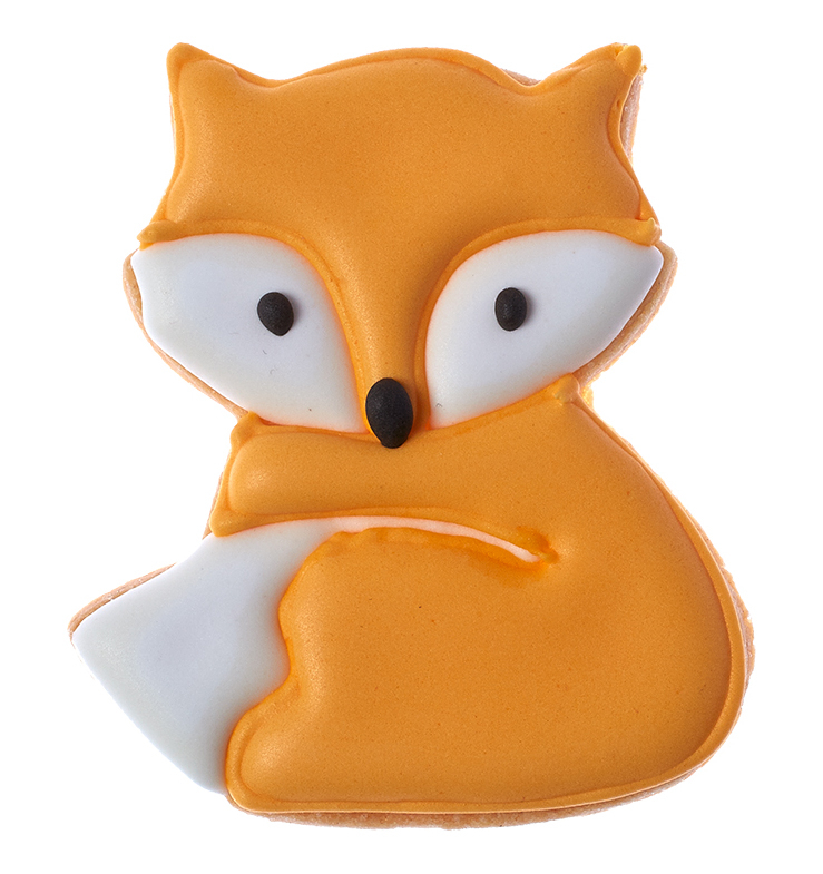 Ausstecherle Fuchs Fero 7 cm, Edelstahl von Birkmann, mit Innenprägung, Prägeausstecher, Ausstechform    