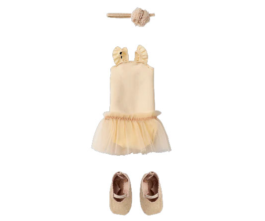 Maileg Ballettanzug und Rock creme,  für Hasen Gr. 2