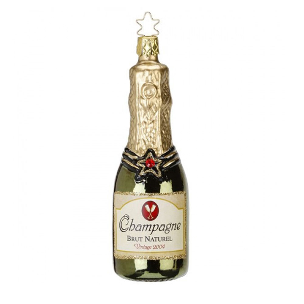 Inge Glas Champagner Christbaumschmuck, ca. 12,5 cm