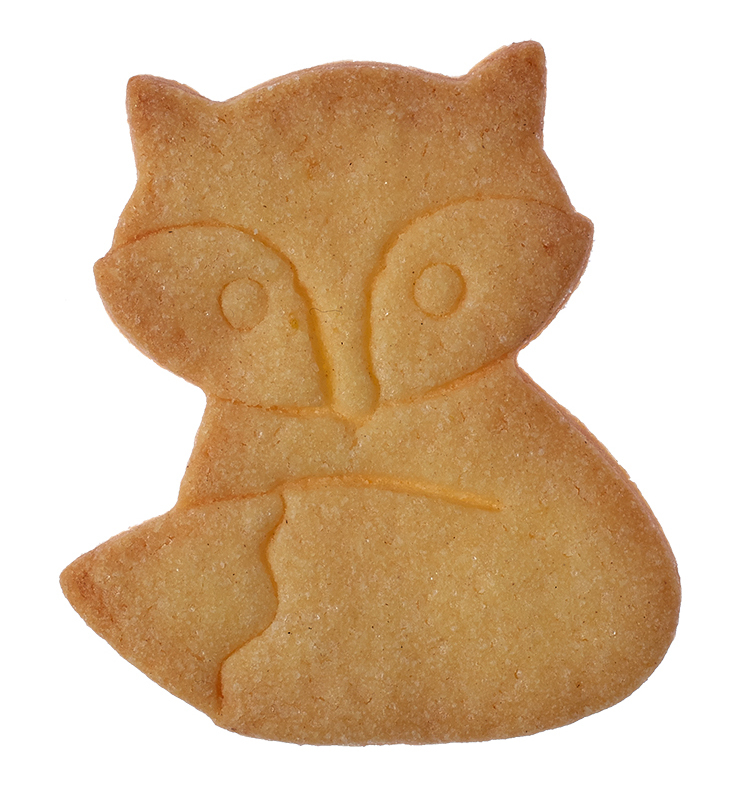 Ausstecherle Fuchs Fero 7 cm, Edelstahl von Birkmann, mit Innenprägung, Prägeausstecher, Ausstechform    