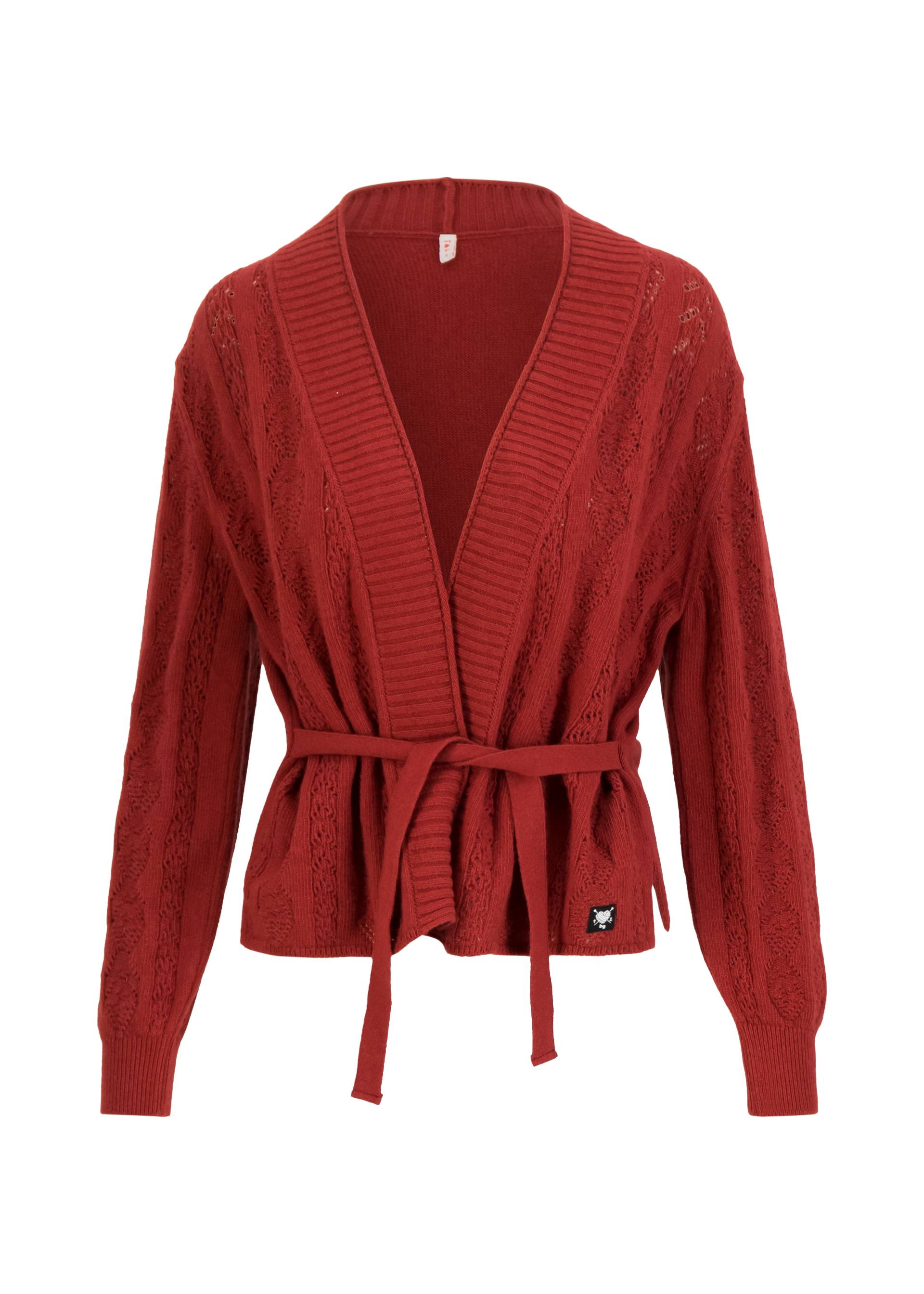 % Blutsgeschwister Cardigan Fine Craft Cocoon - wicked love red